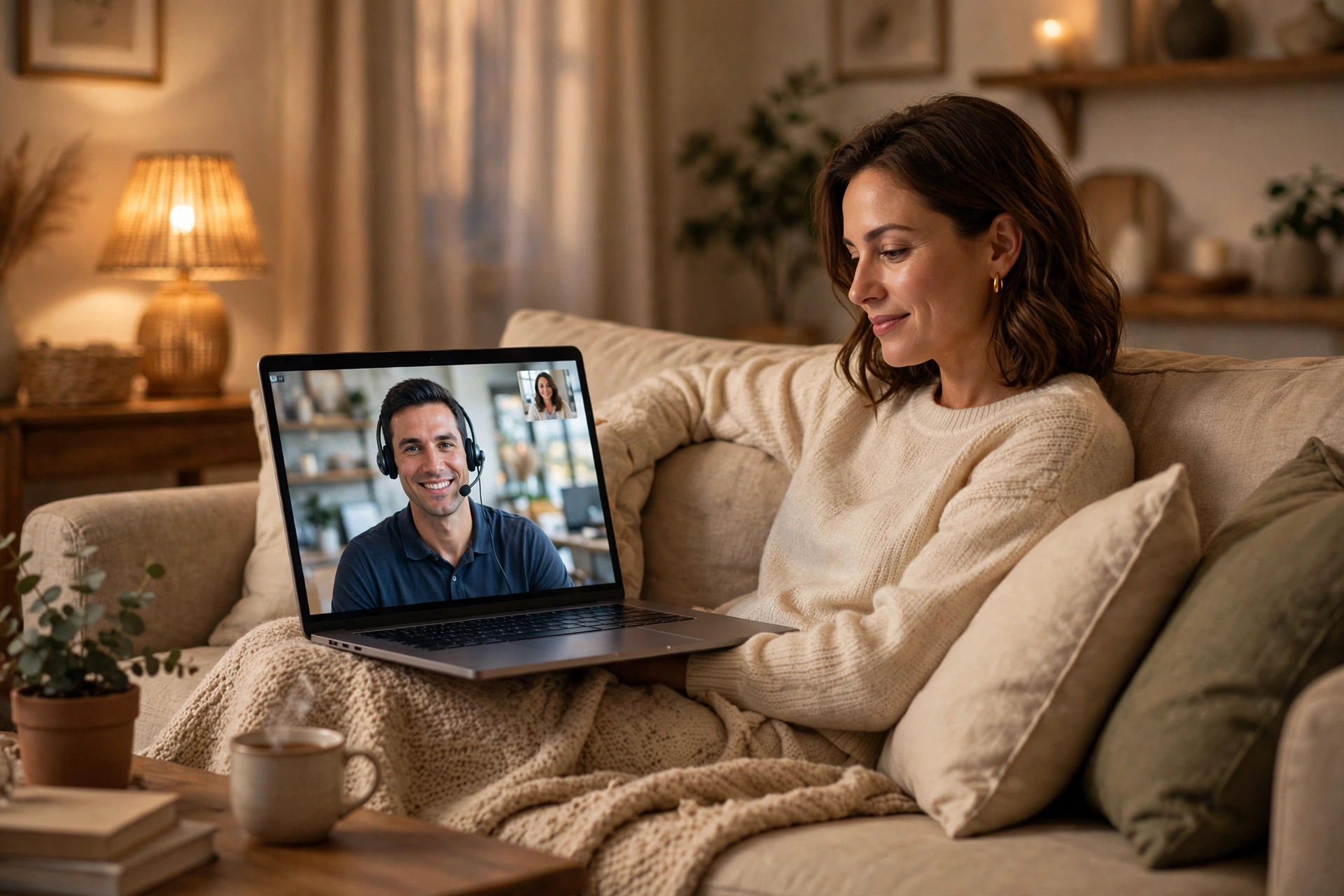 Remote support video call from home